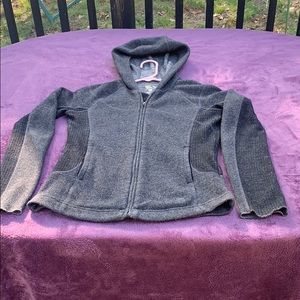 Mountain Hardwear wool blend hooded full-zip